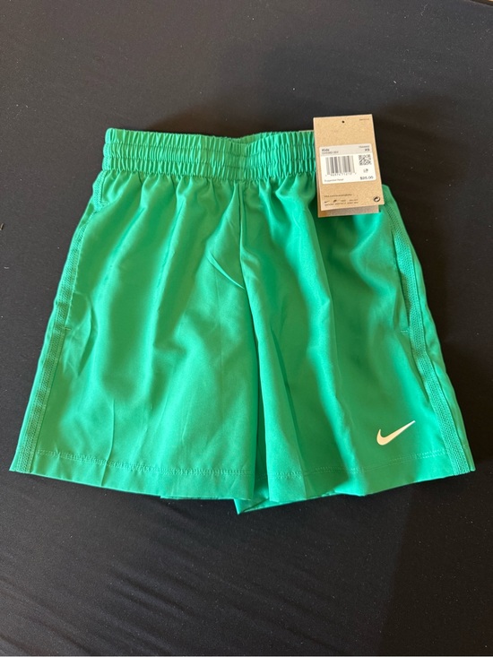Nike Other - Nike Kids Bright Green Athletic Shorts with White Swoosh